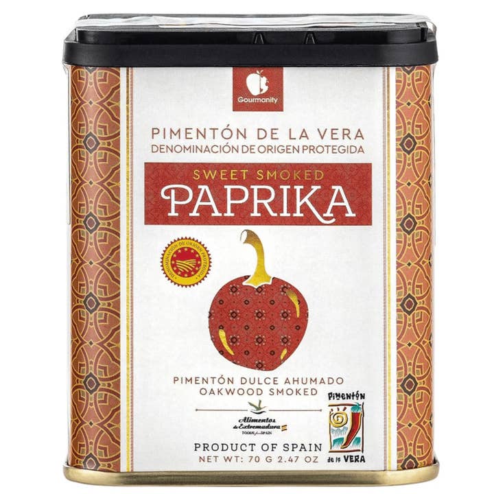 Think Distributors - Wholesale Dried Spice - Gourmanity Sweet Smoked Spanish Paprika Tin 2.47oz