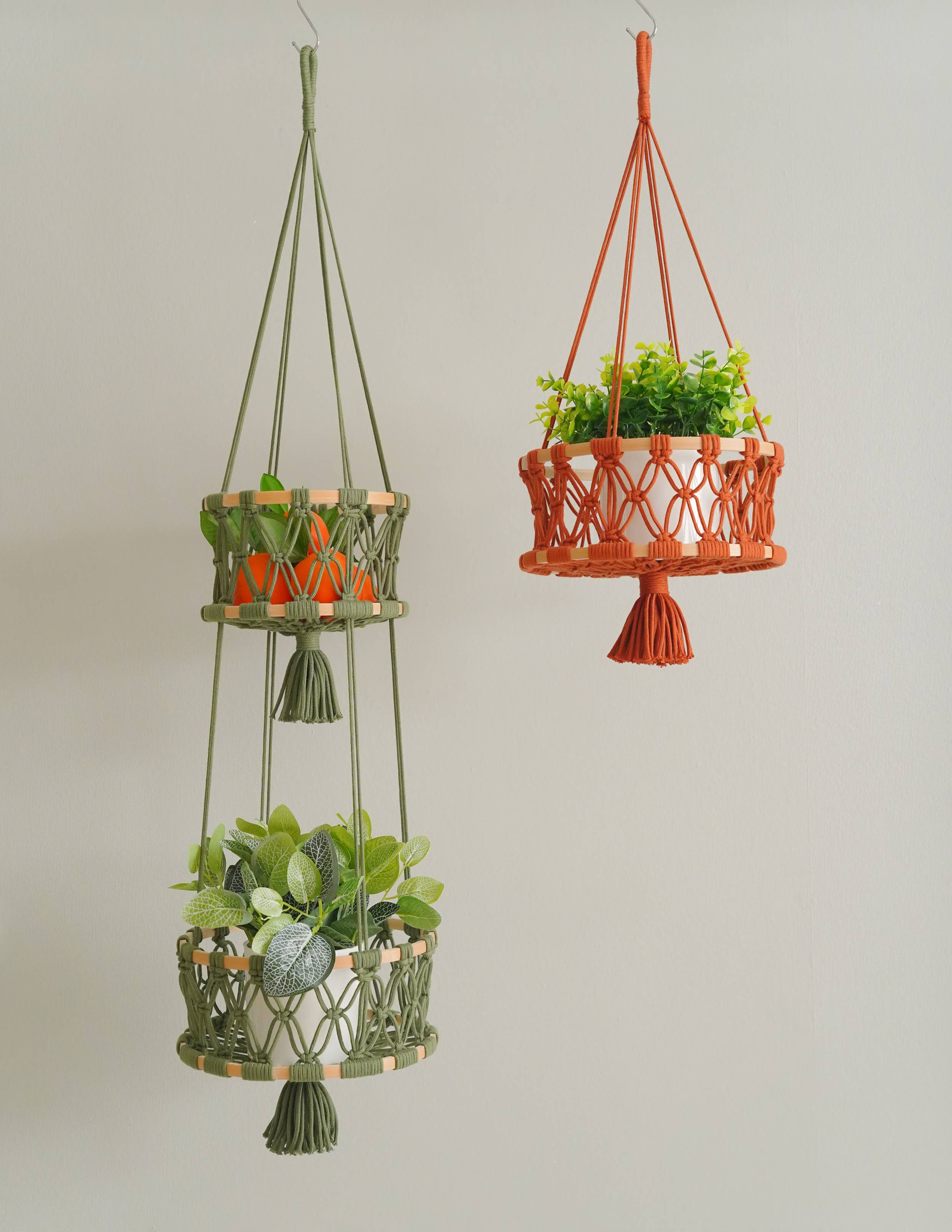 BeanDaikon - Vente Jardinière suspendue - Corbeille à fruits suspendue H968