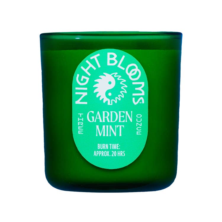 Night Blooms Goods - Wholesale Jar/Filled Candle - Mini Garden Mint 3 oz. Candle