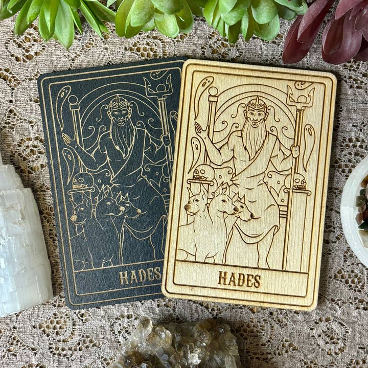 Hades Deity Card | Altar Decor | Wall Art | Shelf Leaner for wholesale by Kraftmir