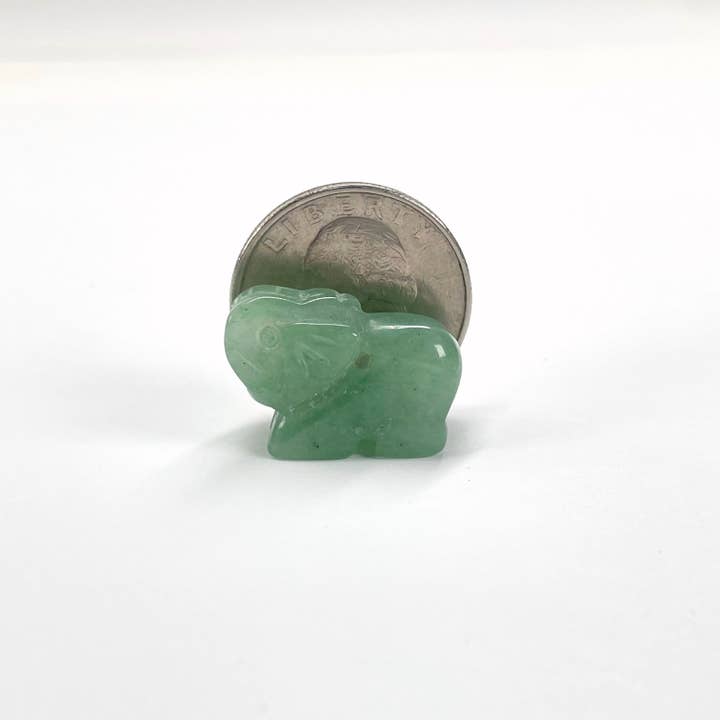 Rock Paradise - Wholesale Spiritual Stone/Crystal - Crystal Gemstone Elephants - Side Drilled - Choose Stone