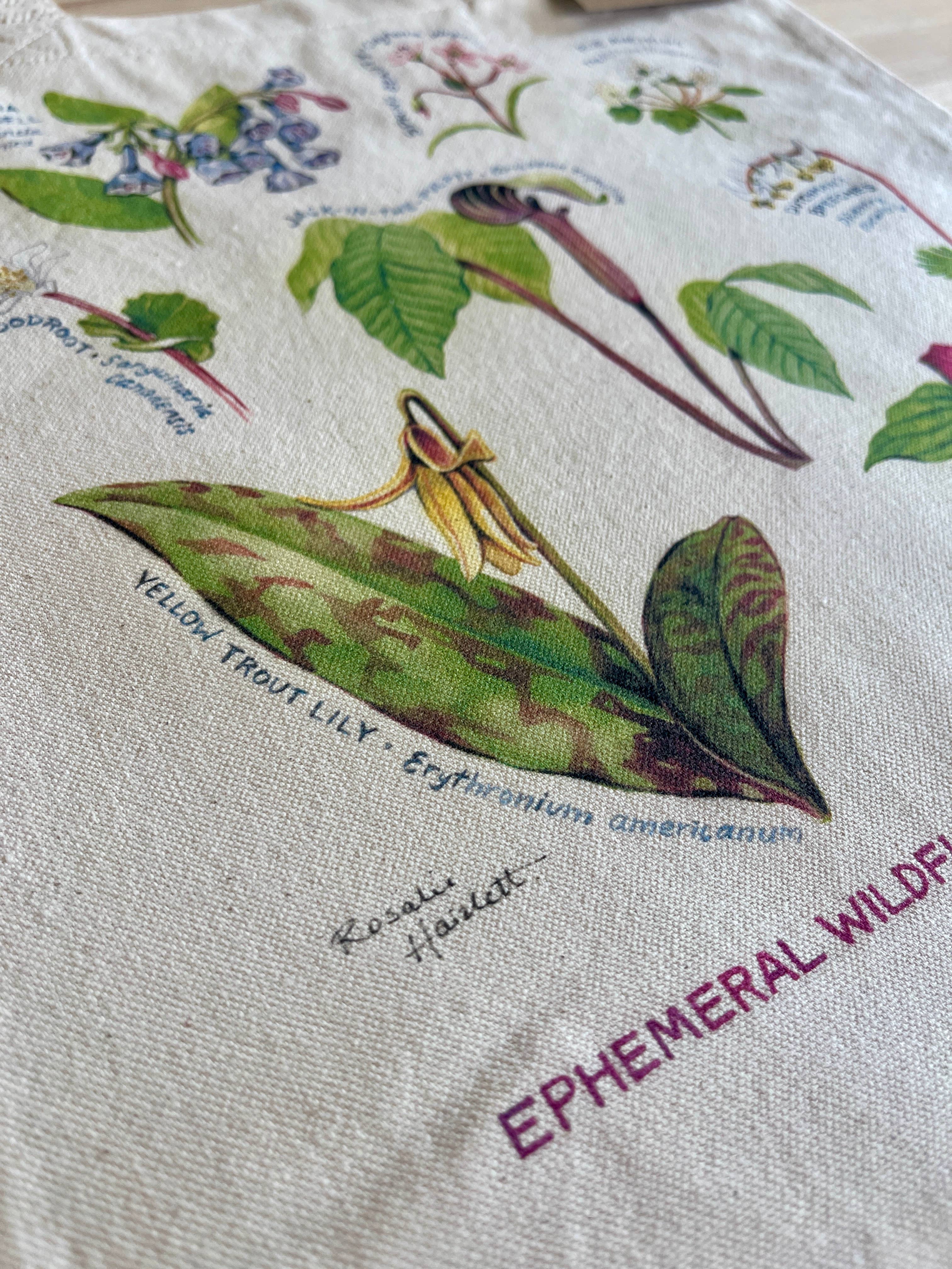 Rosalie Haizlett Illustration - Wholesale Tote Bag - Unisex - Appalachian Wildflowers Market Tote3
