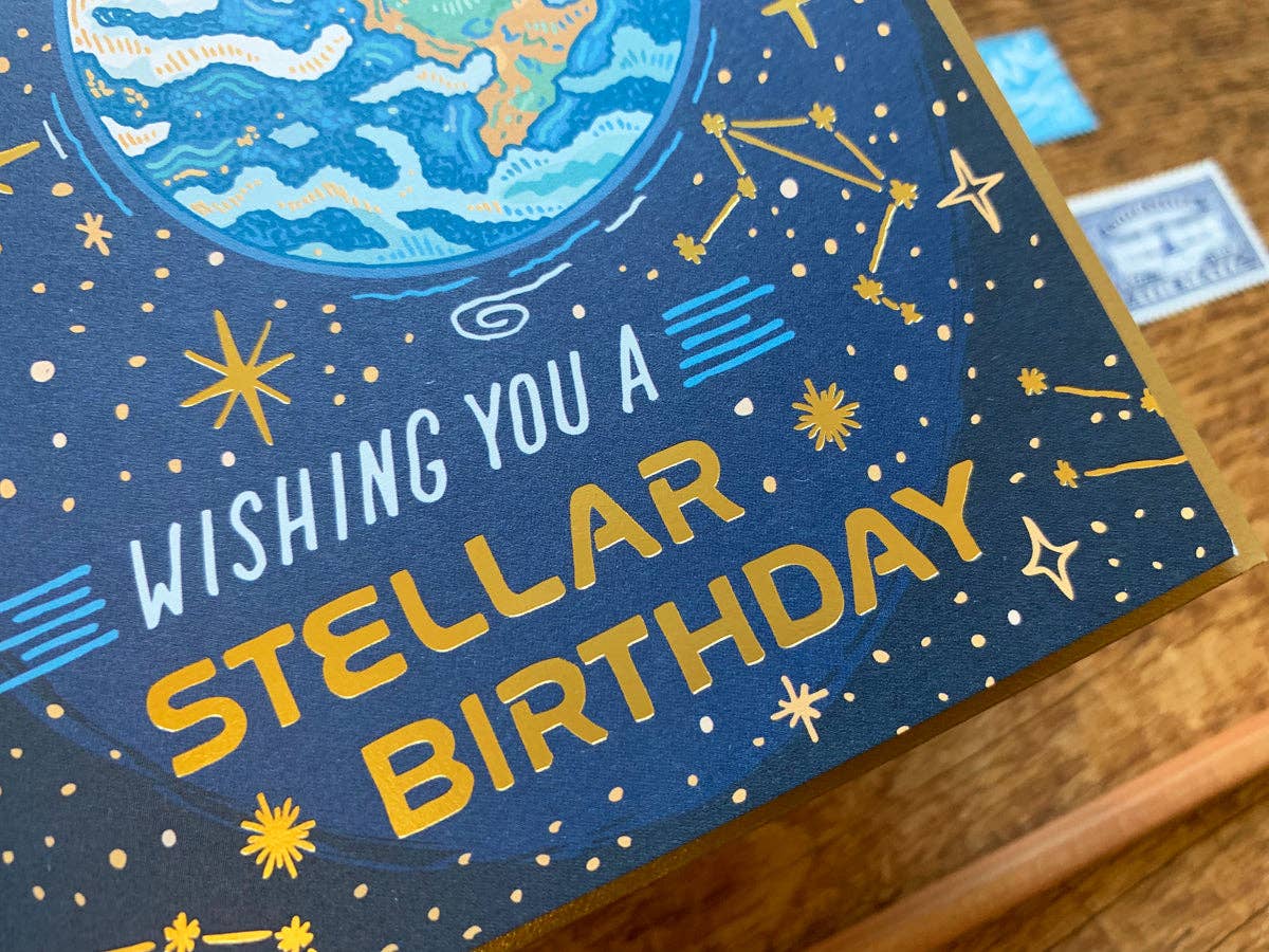 Noteworthy Paper & Press - Wholesale Birthday Card - Stellar Birthday Card4