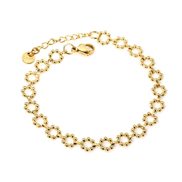 Aulala Daisychain Gold plated Bracelet for wholesale by AULALA IBIZA