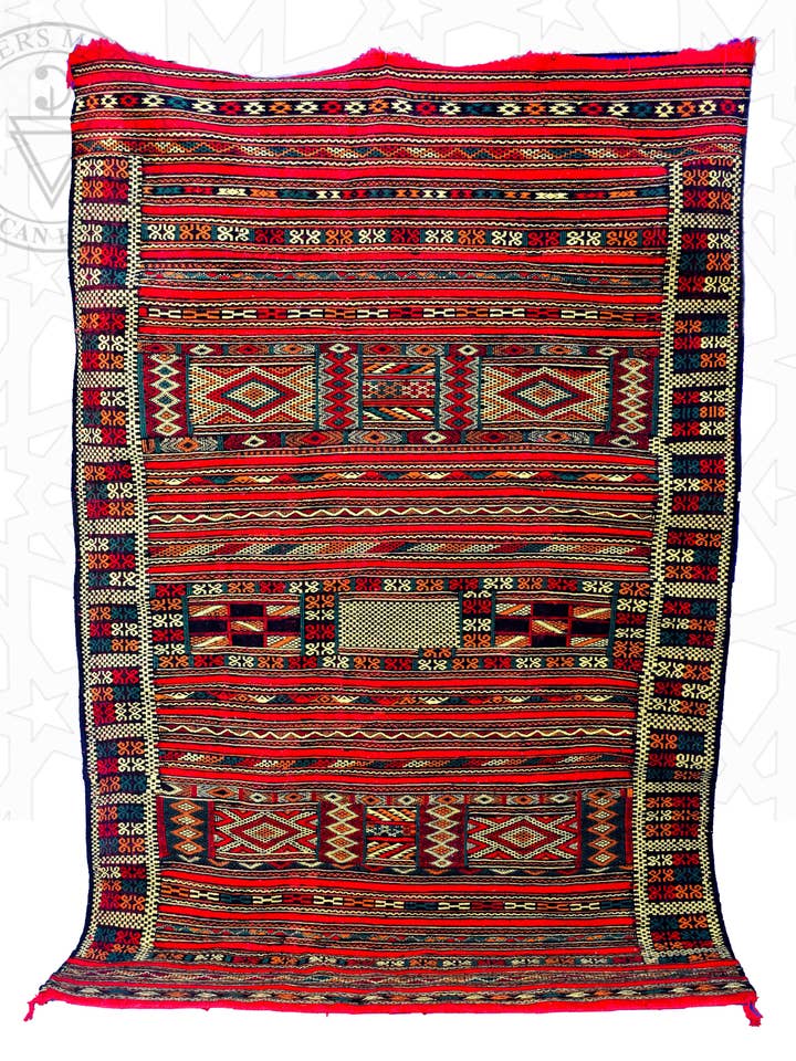 Flatweave kelim Marokkaans vloerkleed voor wholesale door Berbers Market