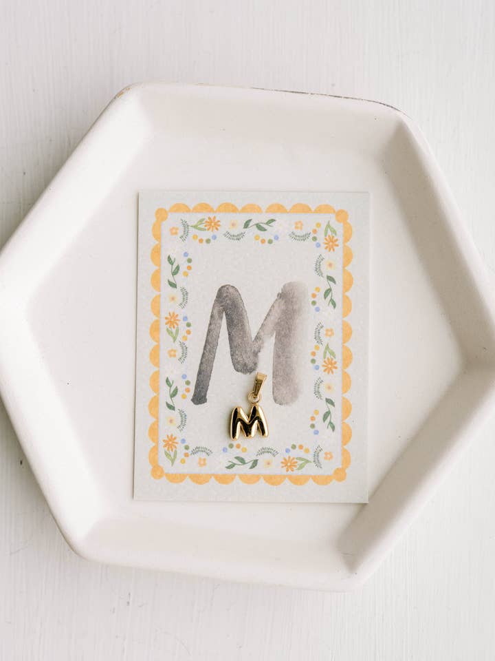 M - Letter Charm for wholesale by Dear Heart