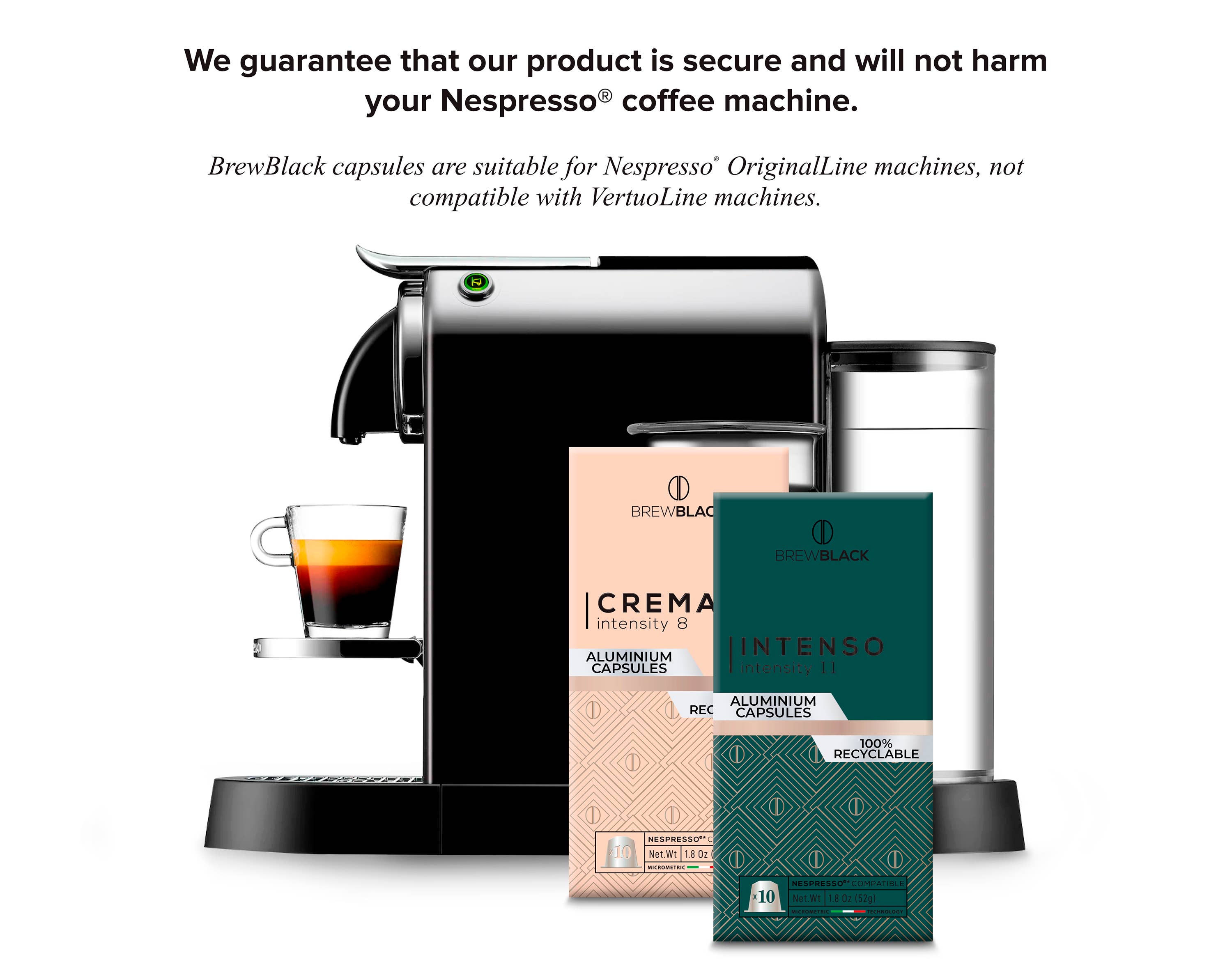 BREWBLACK - Wholesale Coffee Pods - Crema - 50 Aluminum Pods1