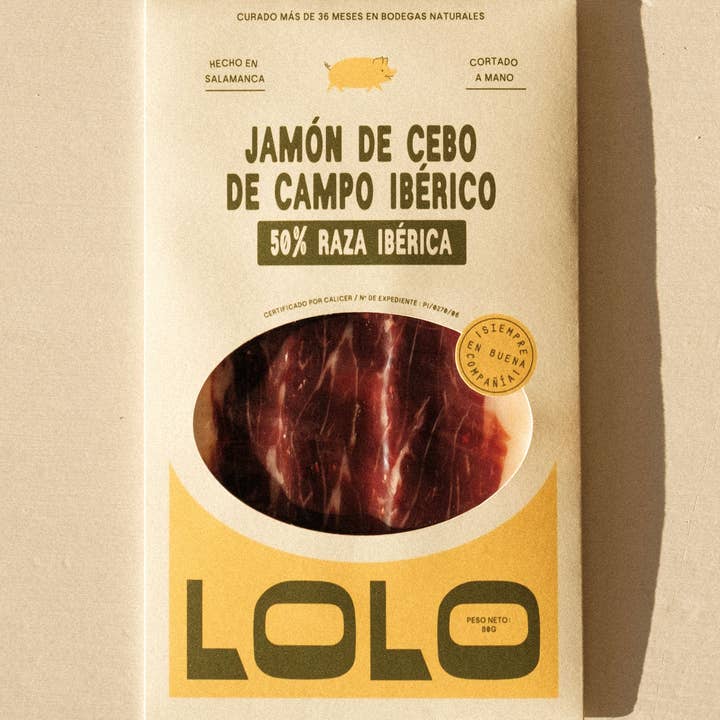 LOLO - Wholesale Ham - Cebo de Campo Ham 50% Iberian Breed - 80g Pack0