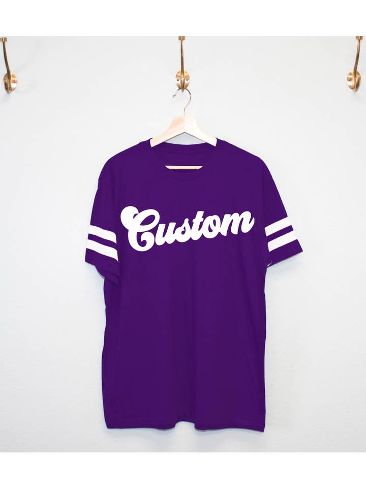 Nobullwoman Apparel - Vente T-shirt sérigraphié – unisexe - T-shirts unisexes VARSITY PERSONNALISÉS, Votre Équipe, École, Ville14