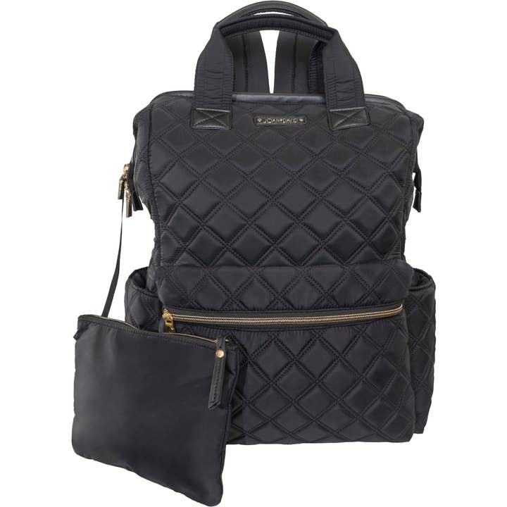 Magid – Mochila - Mulher por atacado – Mochila Quadrada de Nylon Acolchoado Joan & David Diamond de 18 Polegadas para Cadernos