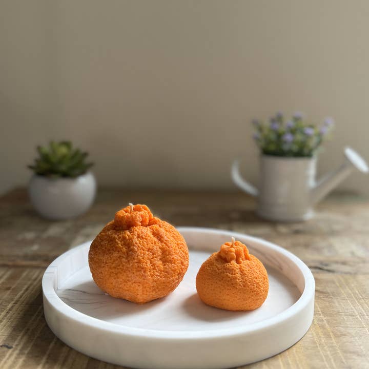 Tangerine Candle, Orange Candle, Home Decor, Kitchen Decor for wholesale by Dolce Cuore Candles
