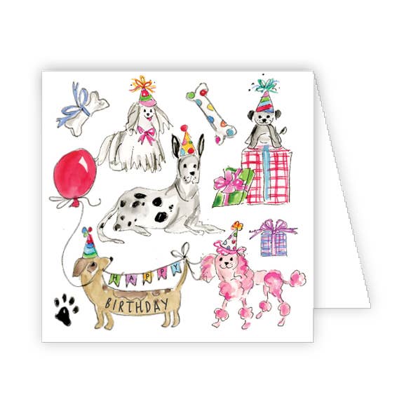 Party Pooches Enclosure Card for wholesale by RosanneBeck Collections