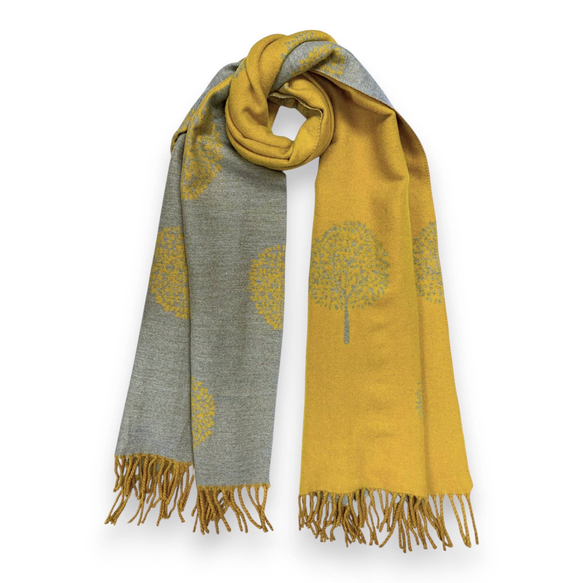 Lili Scarves (US Duty Free) – wholesale Scarf – Women's – Tree of Life Print Cashmere Blend Winter Scarf2