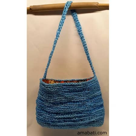 Säck i blått jordbrukssnöre för wholesale av Chez XYZ association artistique