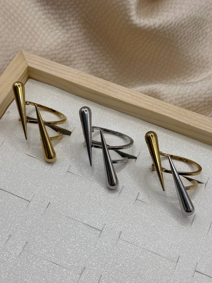 Cross Spikes rustfrit stål ring for engroshandel hos YOLA