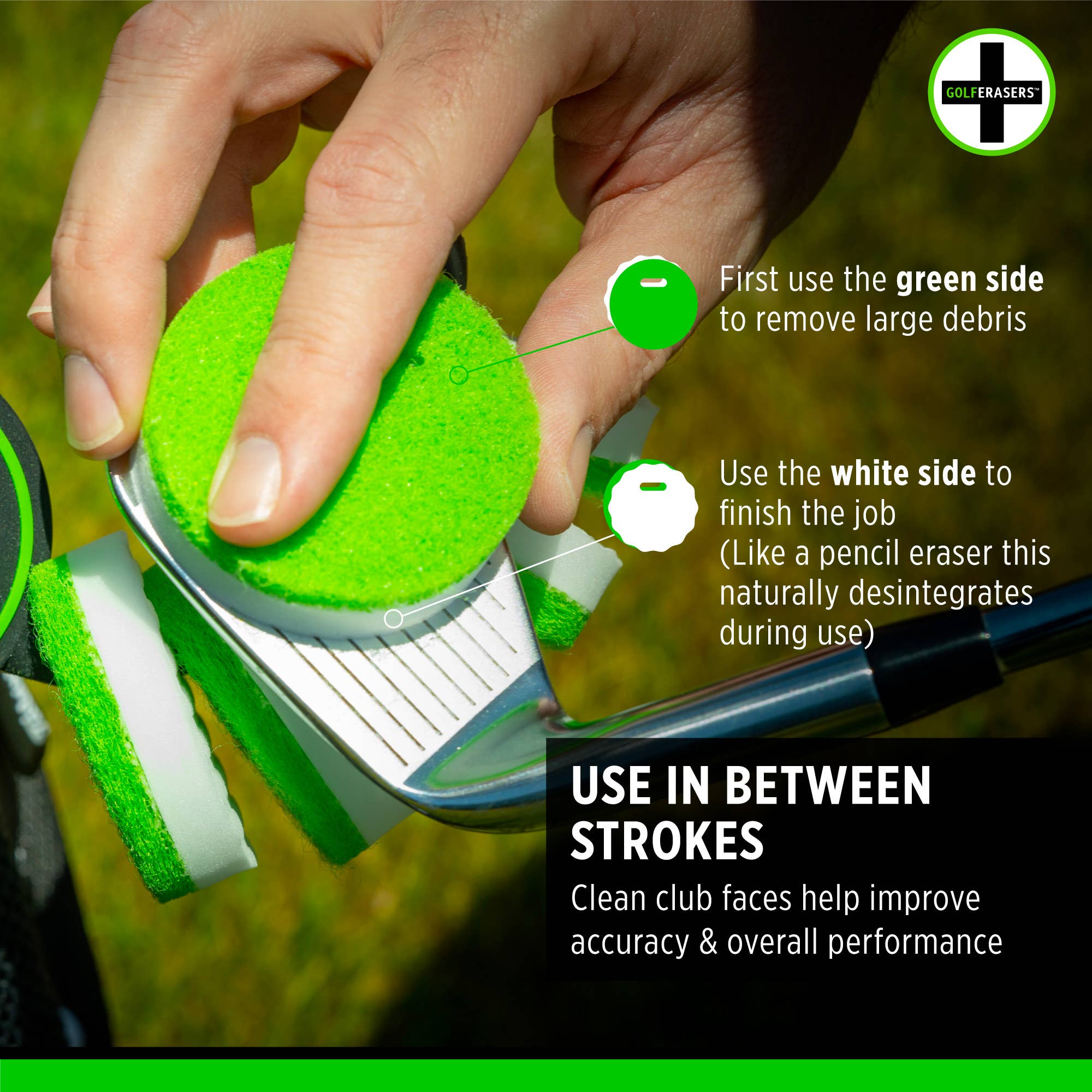 SneakERASERS - Venta al por mayor Accesorios de deporte - Limpiador de golf instantáneo GolferAers, 6 pk con atadura de etiqueta de bolsa3