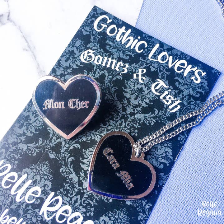 Belle's Books & Candles - Wholesale Lapel pin/button - Mon Cher Cara Mia Pins - Enamel Pin6