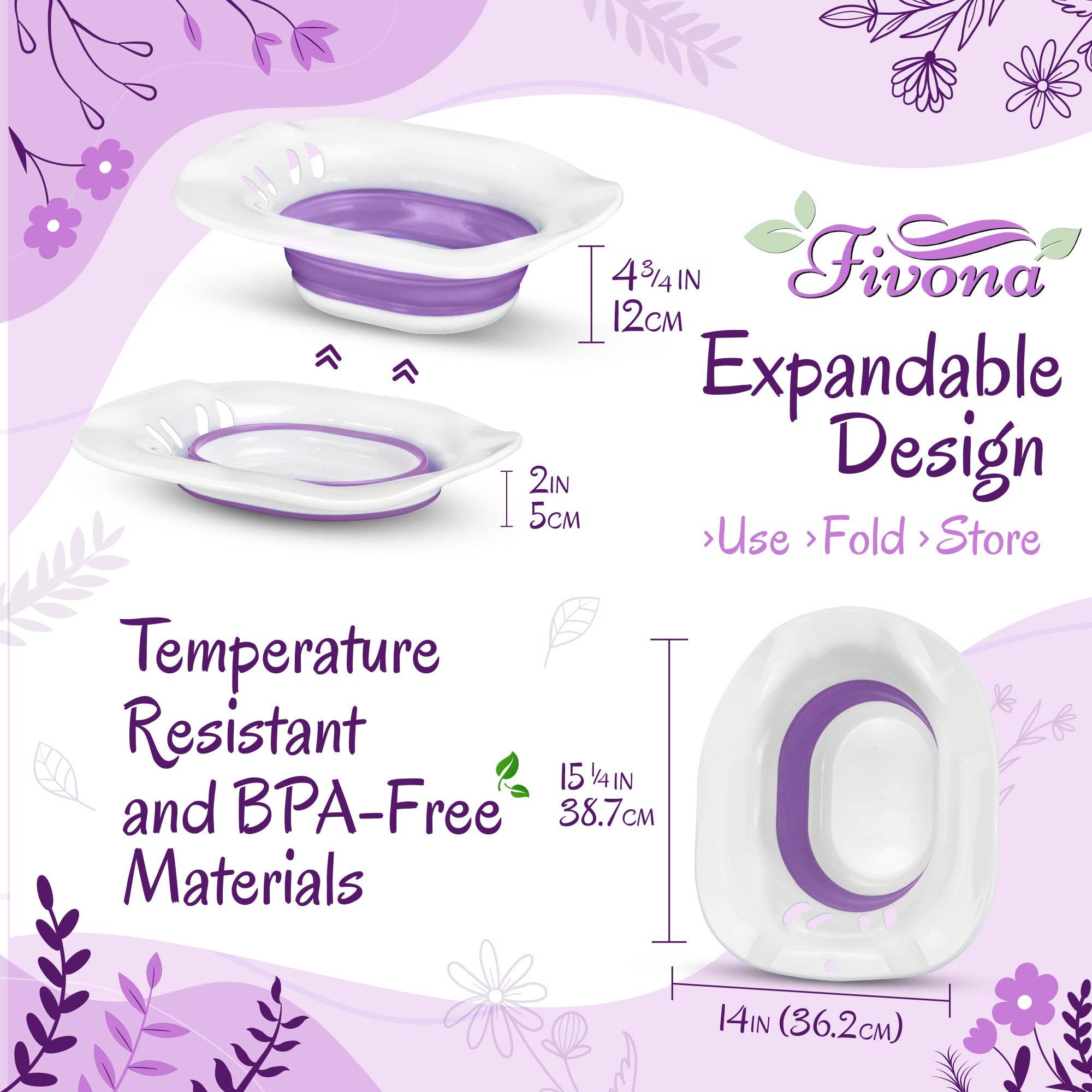 FIVONA - Wholesale Health/Detox Tea - 2 in 1 Yoni Steam Kit Foldable Seat with Blue Moon Blend5