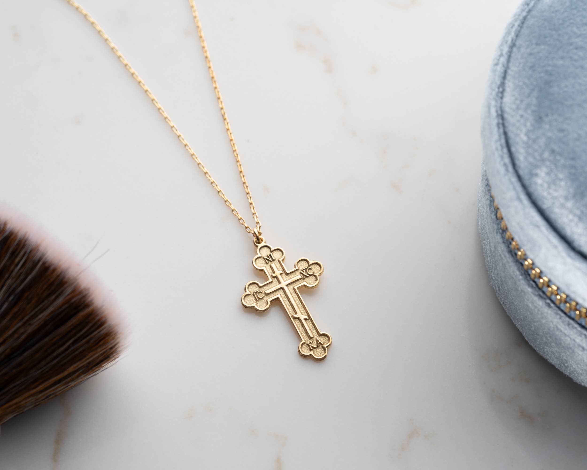 Tina Custom Jewelry - Wholesale Pendant/Charm Necklace - Orthodox Cross Necklace, Baptism Cross Necklace, IC XC NIKA7