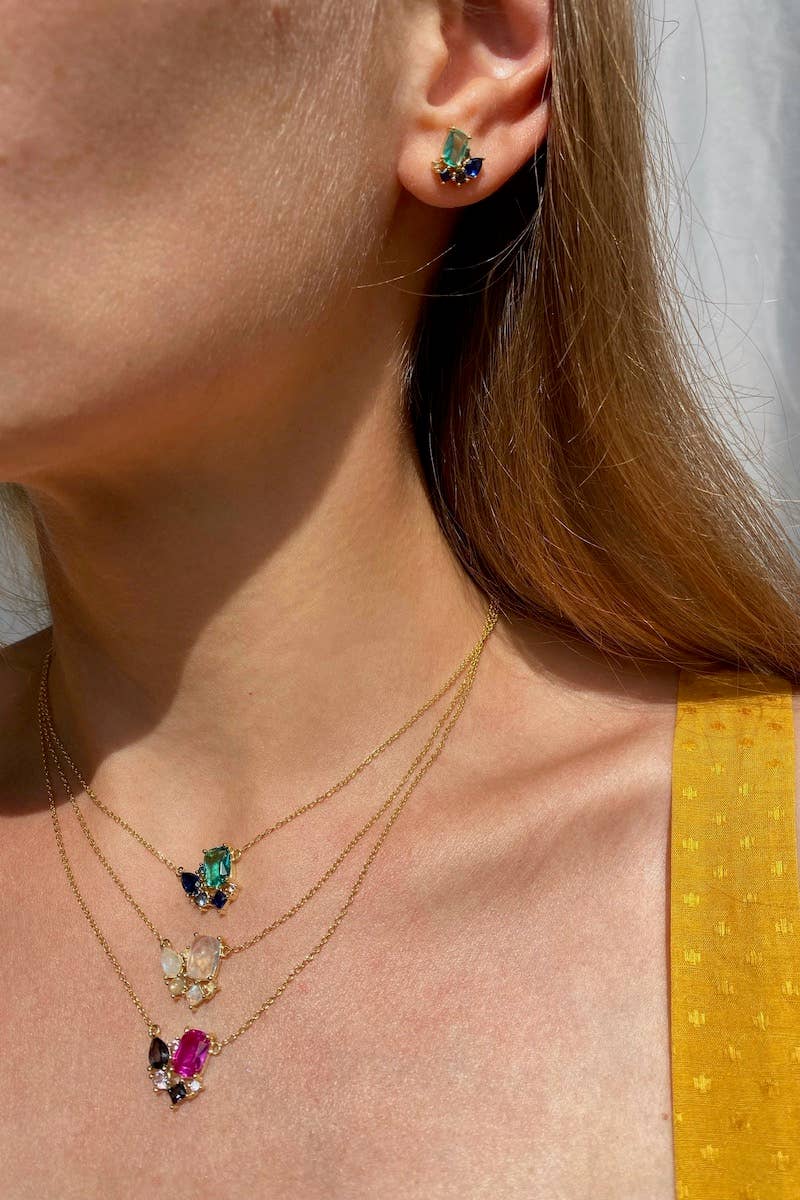 Native Gem - Vendita all'ingrosso Collana con ciondolo/pendaglio - COLLANA CON BOUQUET - PARAIBA3