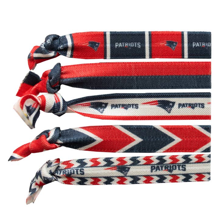 NFL New England Patriots Knotted Hair Tie for wholesale by Little Earth Productions