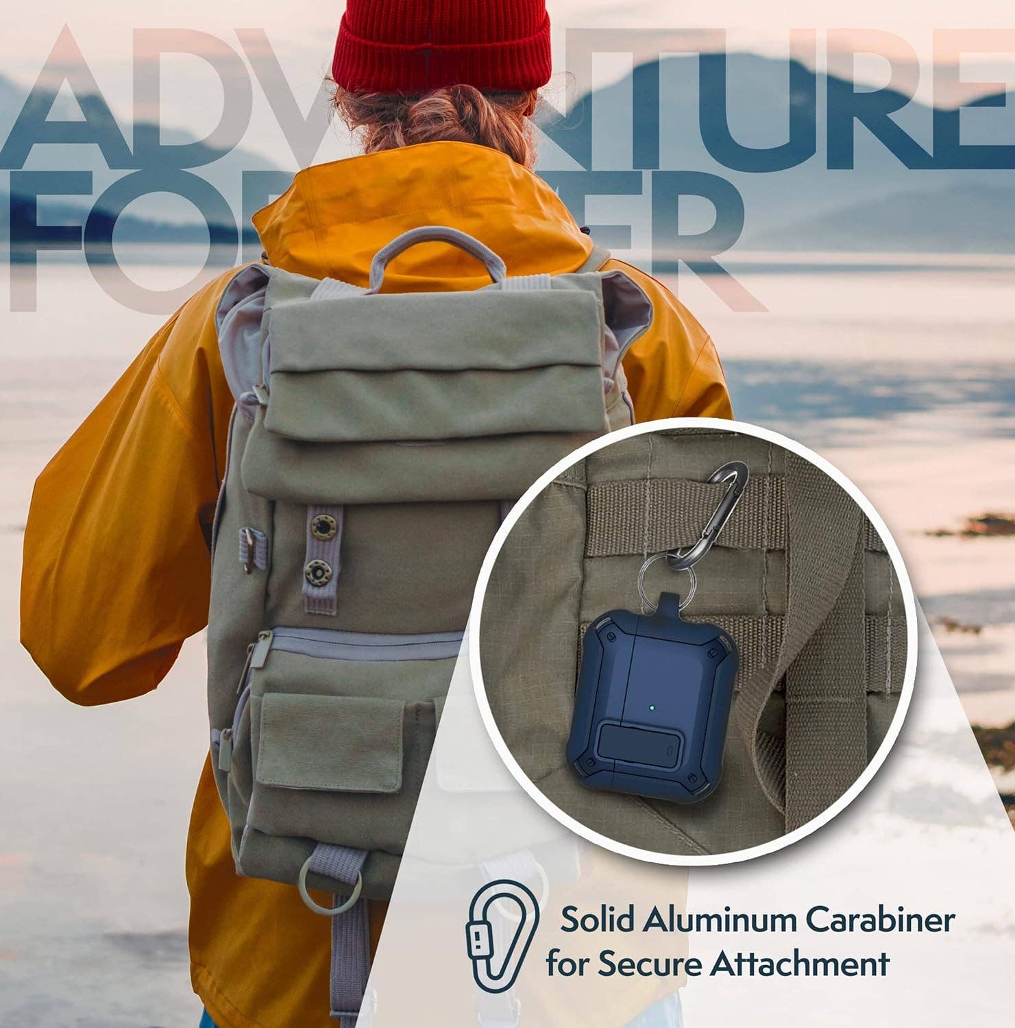 Infinite Basics - Wholesale Earphone/Headphone Case - Unisex - Compatible with Airpods Case 3rd Generation, Rugged Full-Body Protective Carrying Case with Keychain (Airpod 3 2021) Blue3