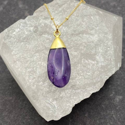 *NEW!* Amethyst Necklace for wholesale by Say Anything... Jewelry by Stephanie Wilde