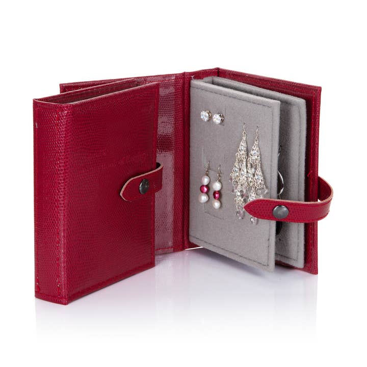 LLBE Mørkerød Perfekt Øreringe arrangør for engroshandel hos Little Shop Of Ltd.