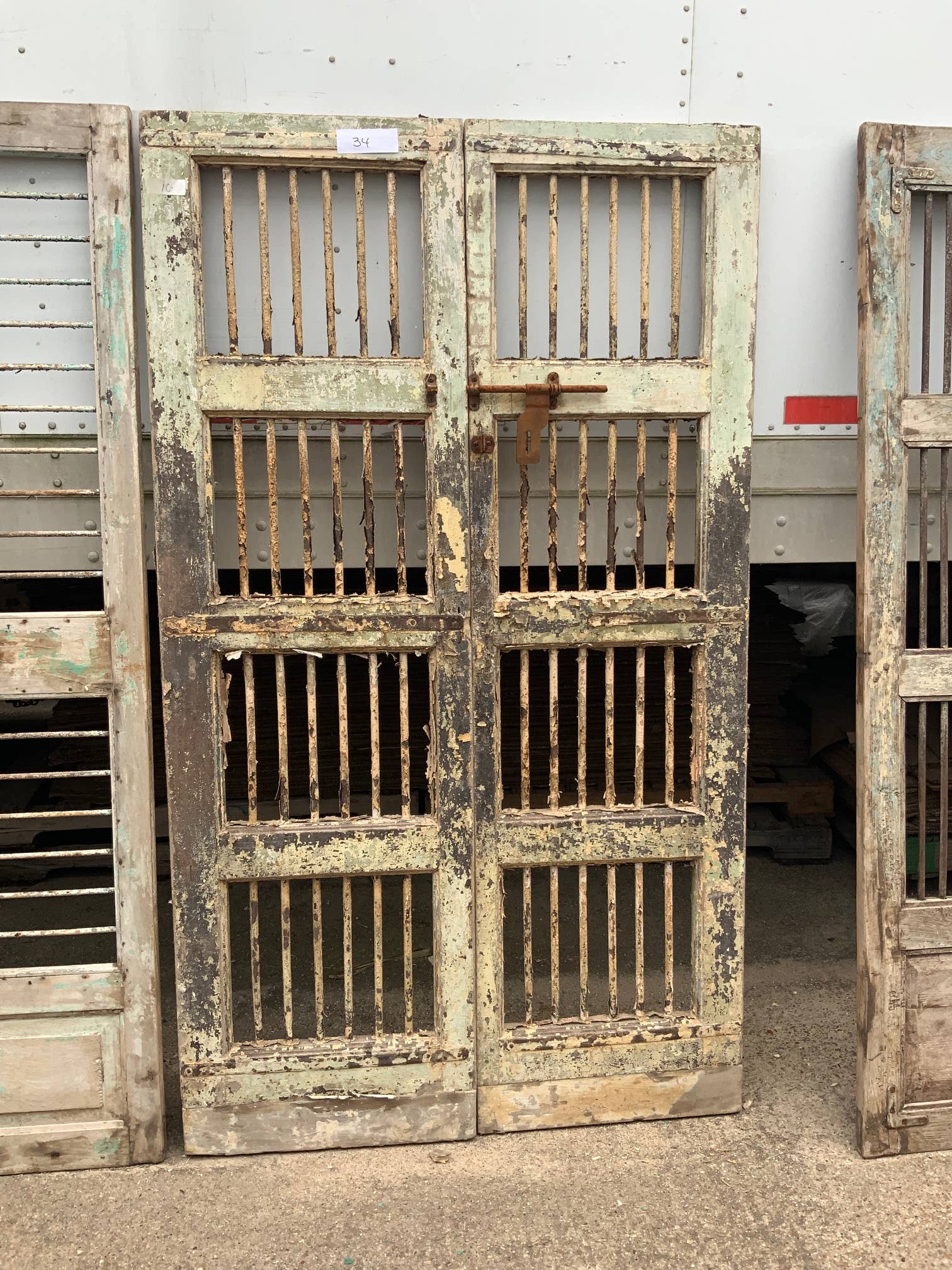 Wilco Home - Wholesale Decorative Panel - Vintage Iron Bar Door Panels in Solid Wood19