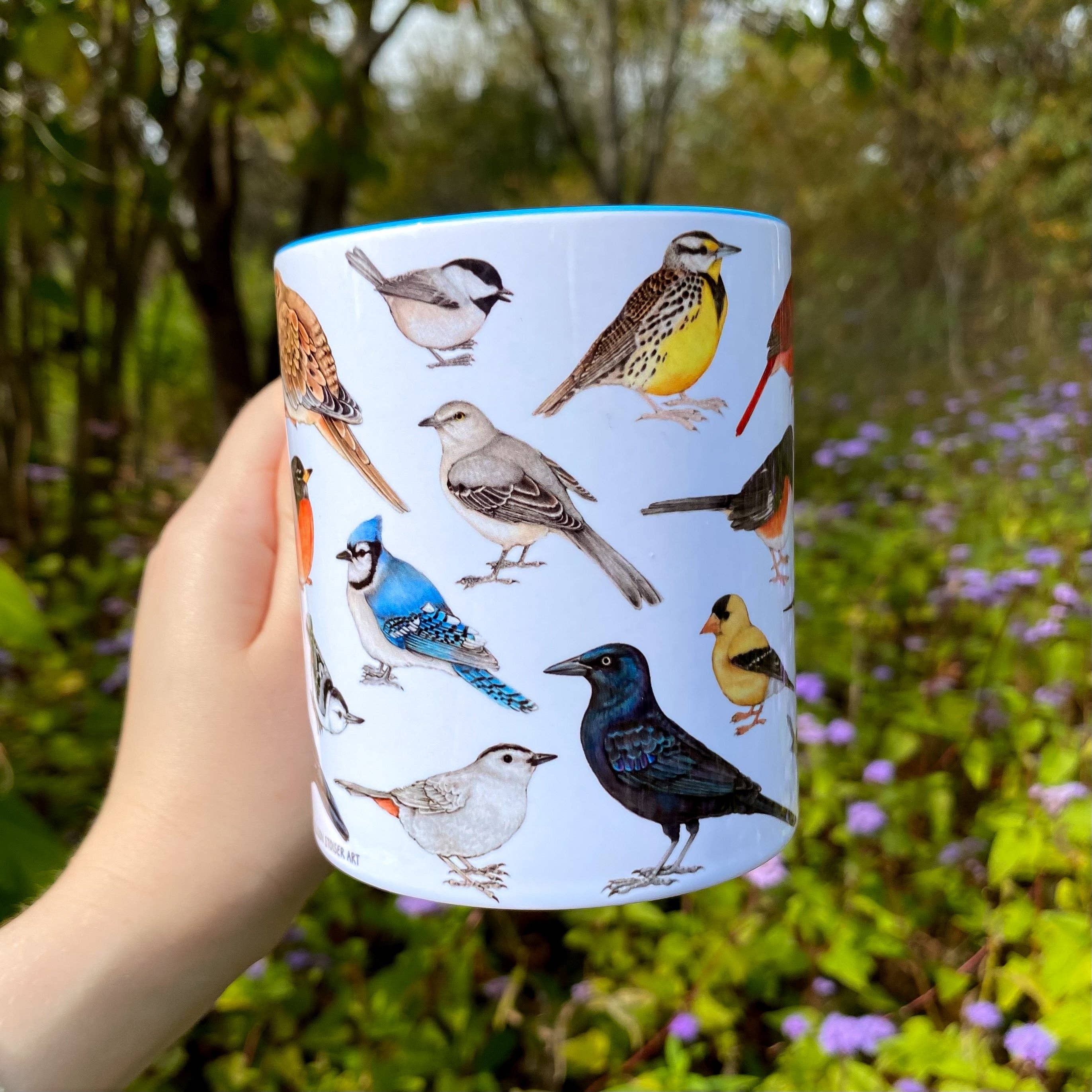 Allison Stoiser Art - Wholesale Coffee Mug - Backyard Birds 11 oz Ceramic Mug1
