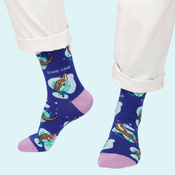 Bare Kind Socks - Wholesale Socks - Unisex - Otter Socks | Bamboo Socks | Blue Socks | Marine Socks5