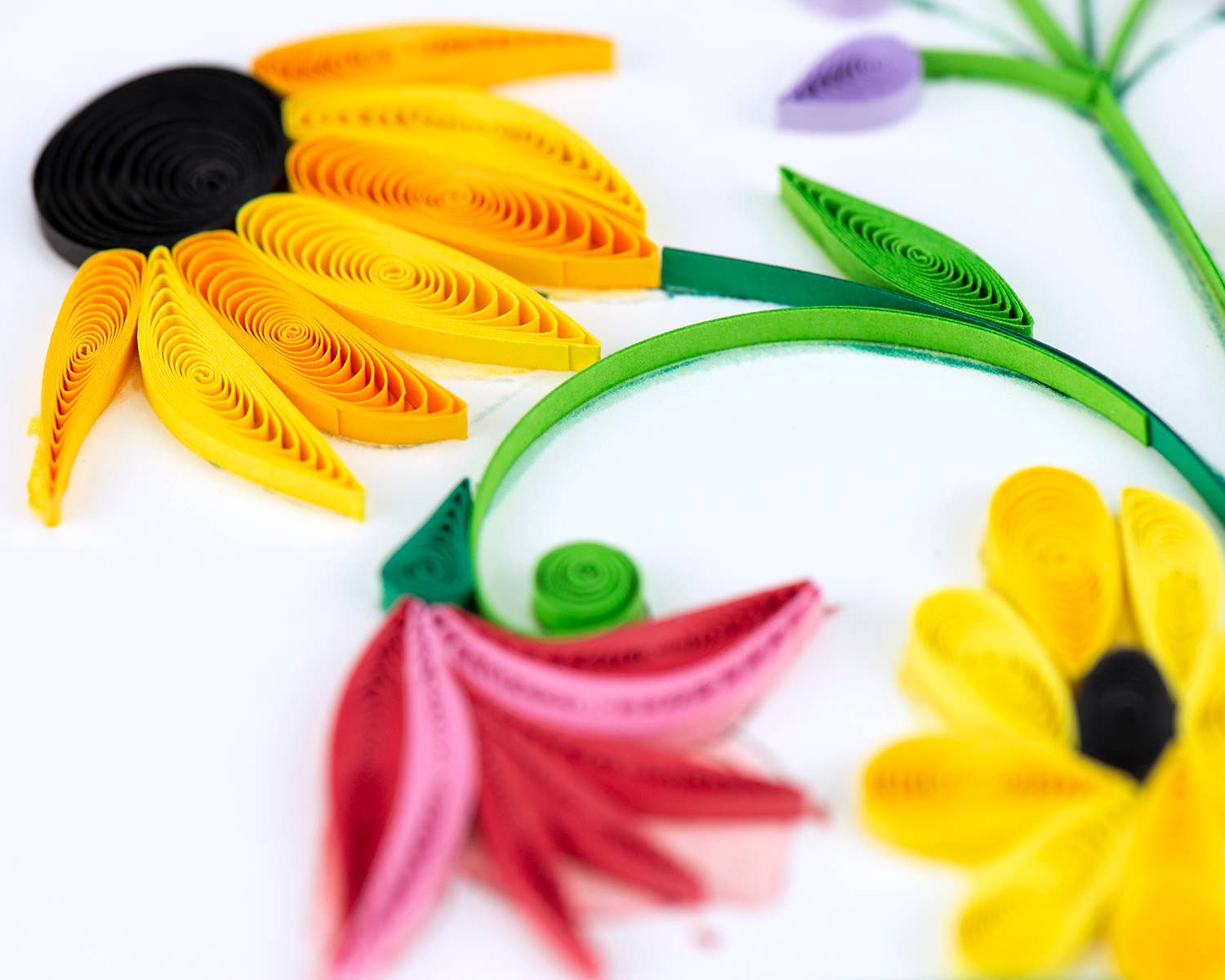 Quilling Card - Wholesale Birthday Card - Wildflower Birthday Blooms2