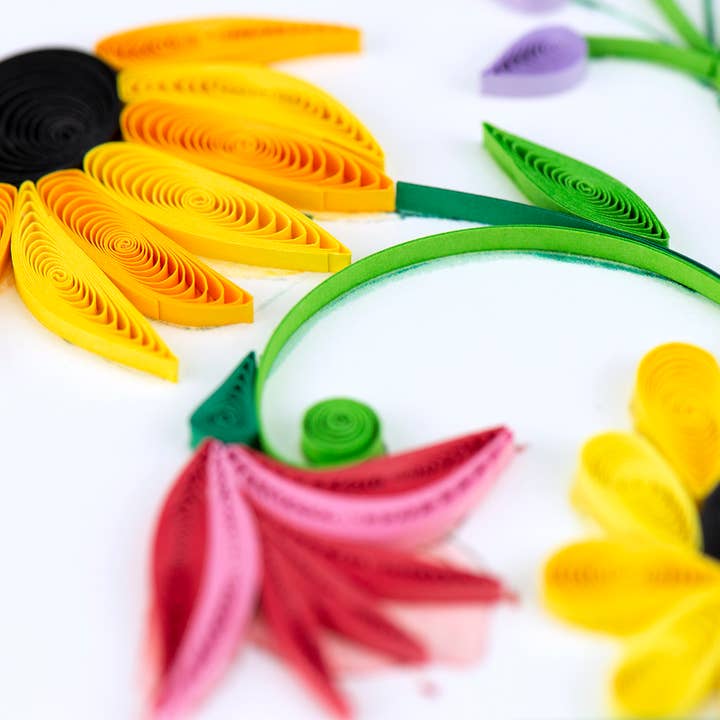 Quilling Card – Engroshandel Fødselsdagskort – Wildflower Fødselsdag Blooms2