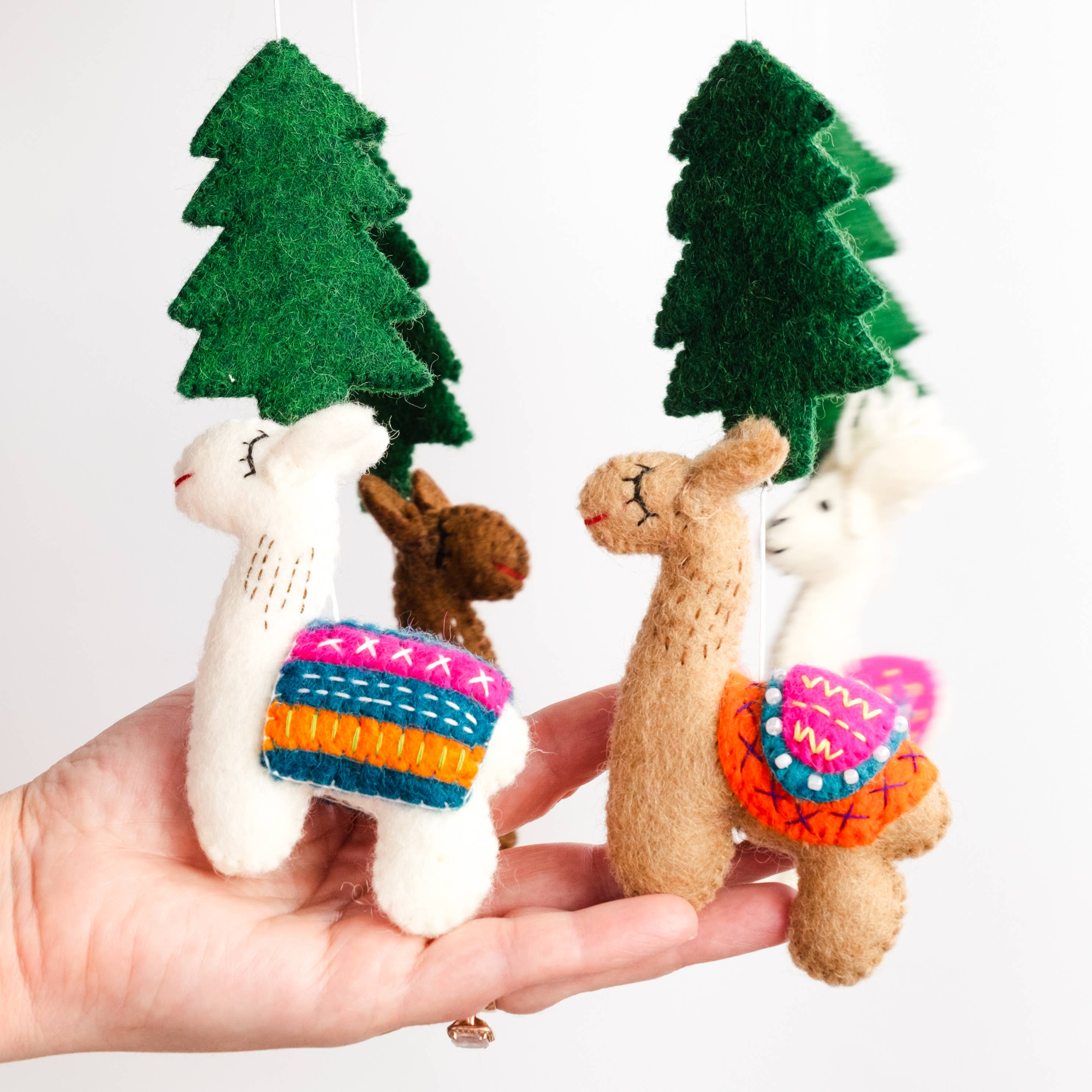 The Winding Road - Wholesale Baby Mobile - Baby Mobile - Llama - Nursery Decor2