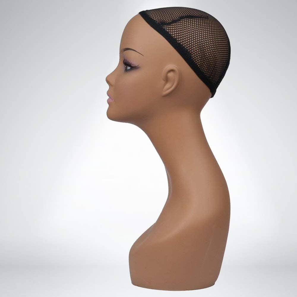 A1 PACIFIC INC. - Venta al por mayor Maniquíes - Cabeza de maniquí femenina realista de 18" con hombros3