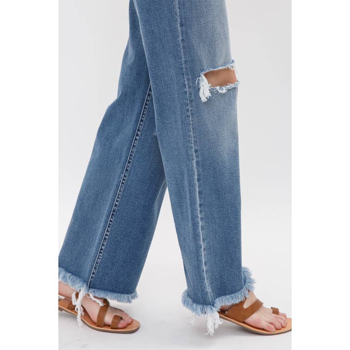 DEHOURS GAMBA AMPIA A VITA SUPER ALTA ELASTICIZZATA DEHOURS in vendita all'ingrosso su Faire8