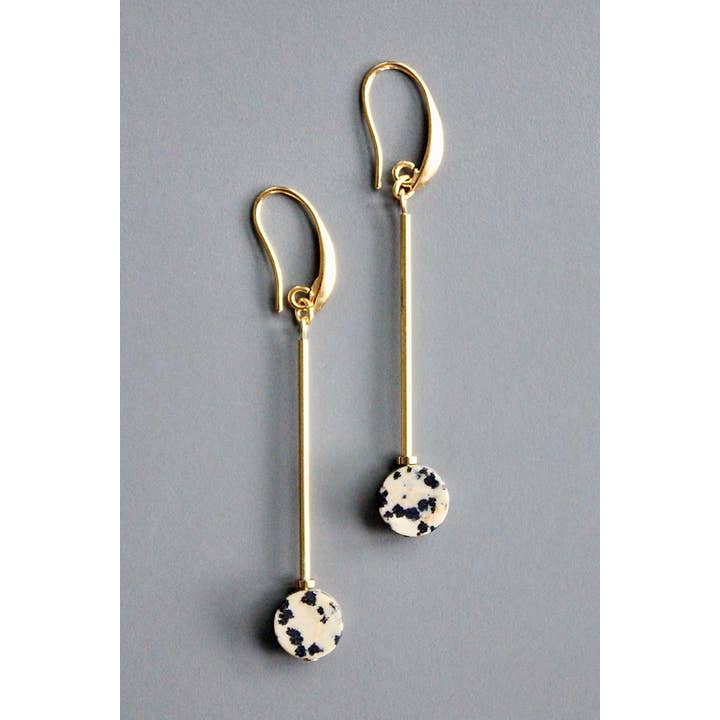 David Aubrey Jewelry - Wholesale Dangle Earrings - HYLE53 Dalmatian earrings