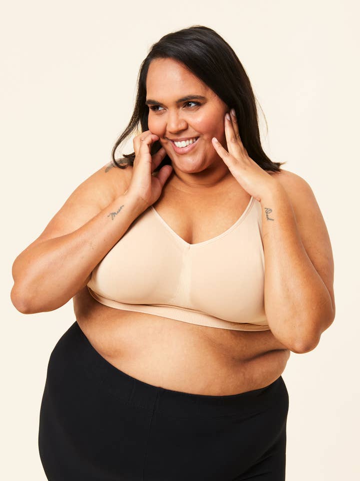 Sugar Candy Basic Seamless Wire Free Bralette - Beige for wholesale on Faire22