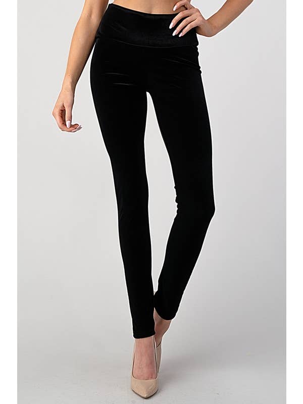 Lemon Tree - Wholesale Fashion Leggings - Women's - HIGH WAIST VELVET KNIT LEGGINGS4