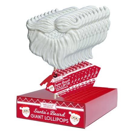Melville Candy Company - Wholesale Lollipop - Giant Santa Beard Mask Lollipops1