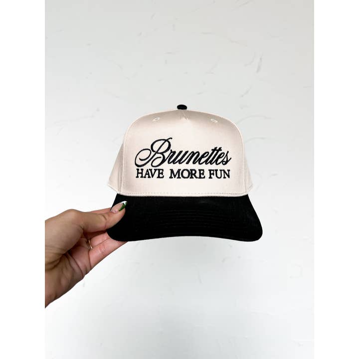 Pierce + Pine - Wholesale Baseball Cap - Women's - Brunettes Have More Fun