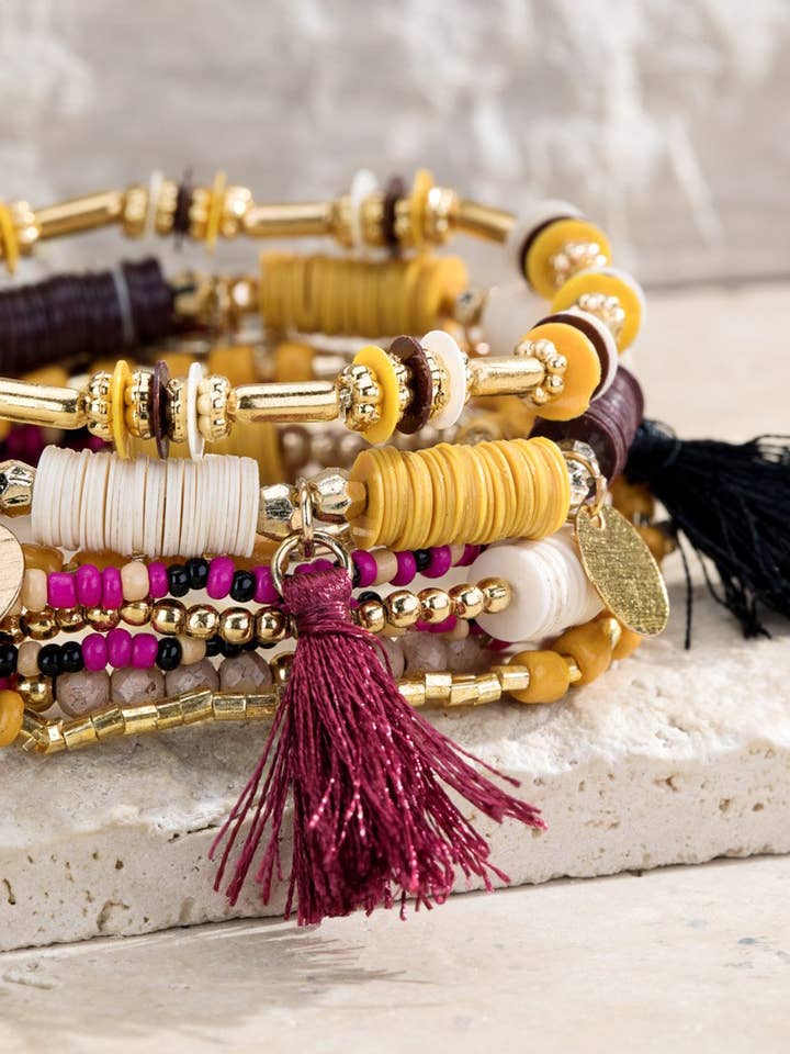 Multi Layered Mixed Beads Bracelet for wholesale by Urbanista