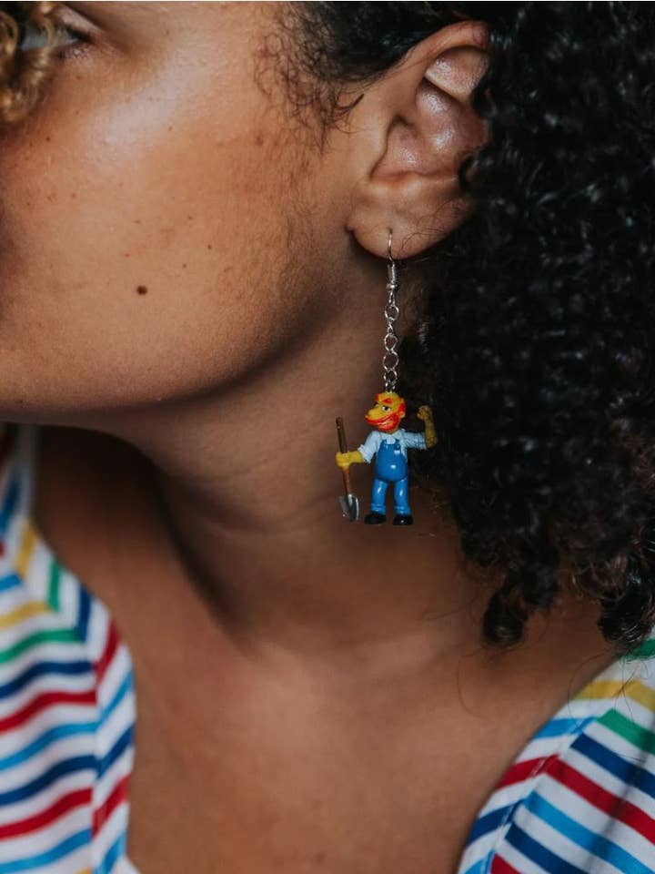 The Simpsons: Groundskeeper Willie Earrings for wholesale by NO RHYME OR REASON ART
