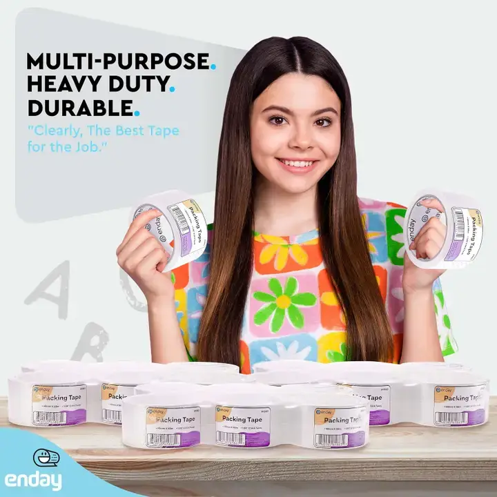 enday - Wholesale Tape - Clear Packing Tape 1.88" X 54.6 Yards4