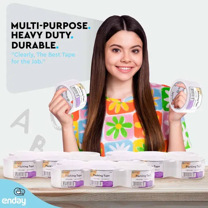 enday - Wholesale Tape - Clear Packing Tape 1.88" X 54.6 Yards4