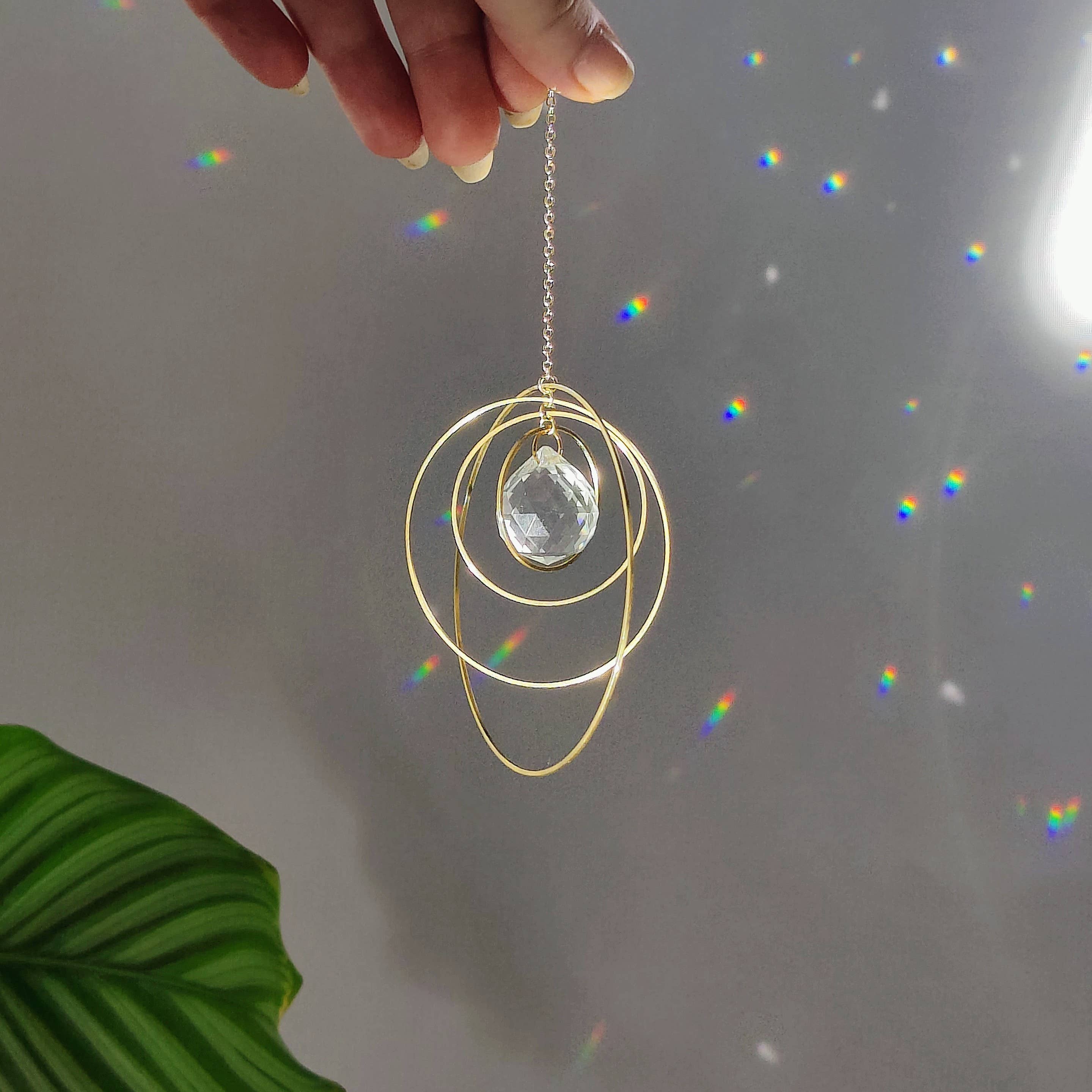 Atelier Intuitive - Wholesale Suncatcher - GALAXY • Brass and glass crystal suncatcher4
