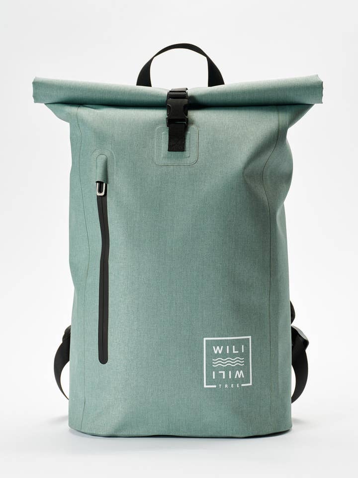 Zaino Roll Top Light da 20 litri - Turchese Oceano per la vendita all'ingrosso da parte di WILI WILI TREE®