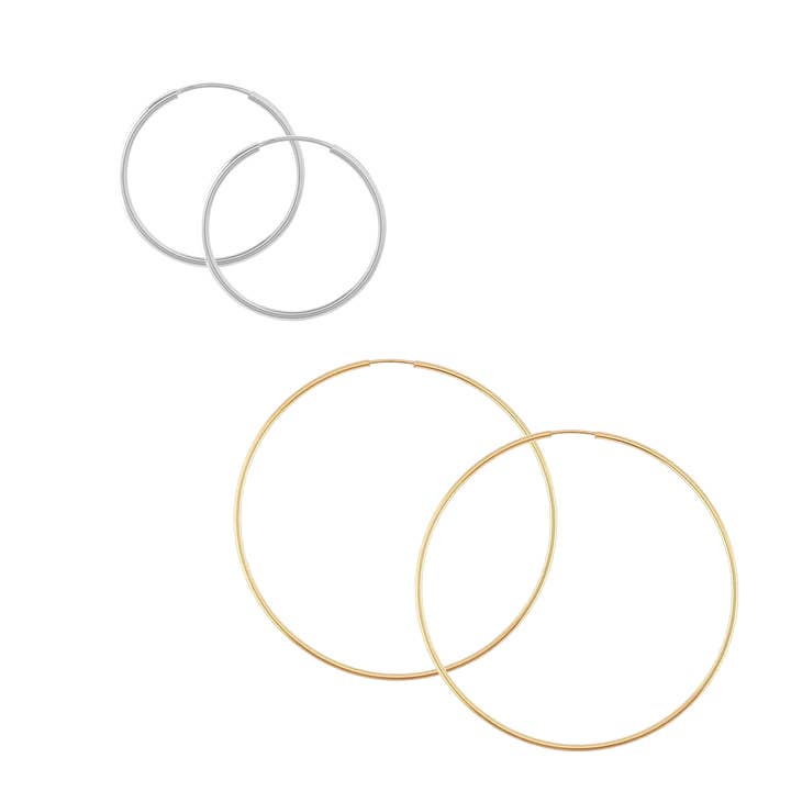 Pendientes de Aros Ray Fine - Oro, plata, oro rosa >>> para venta al por mayor de Misuzi