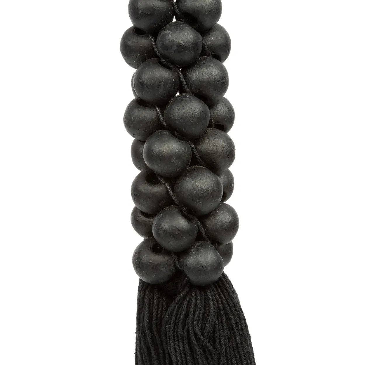 Bazar Bizar Living - Wholesale Decorative Tassel/Wall Drop - The Wooden Beads with Cotton Tassel - Black5