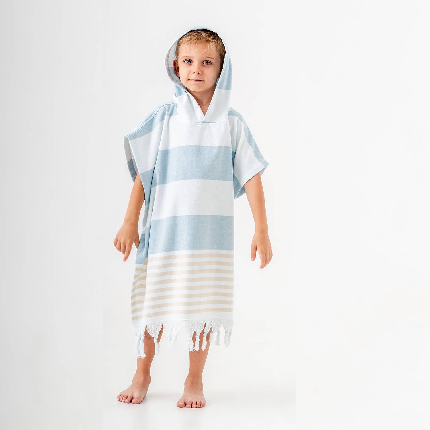 Kikoya - Wholesale Poncho Towel - Kids & Baby - Hooded Poncho Surf Changing Swimming Beach Towel Terrybacked5